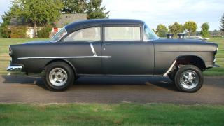 Illustration for article titled 1955 Chevrolet Bel Air is one awesome gasser